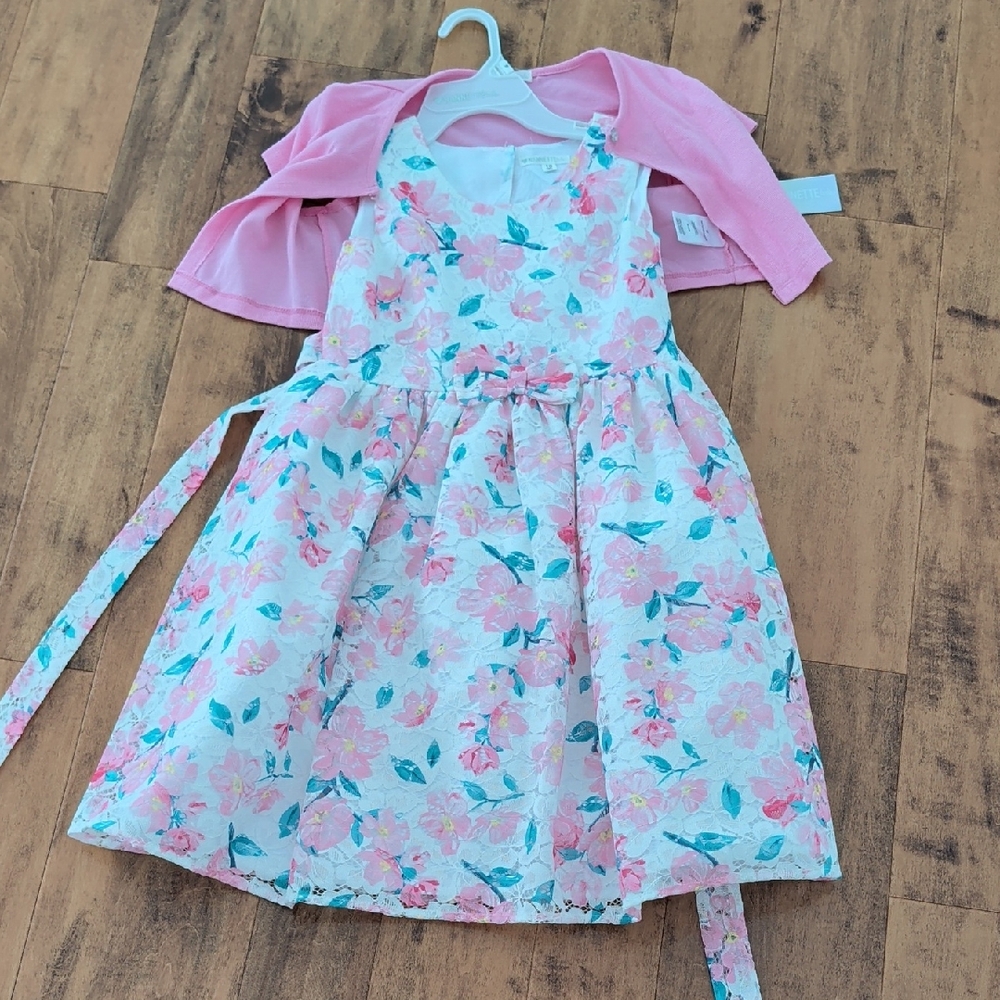 Nannette Kids Pink and Yellow Dress